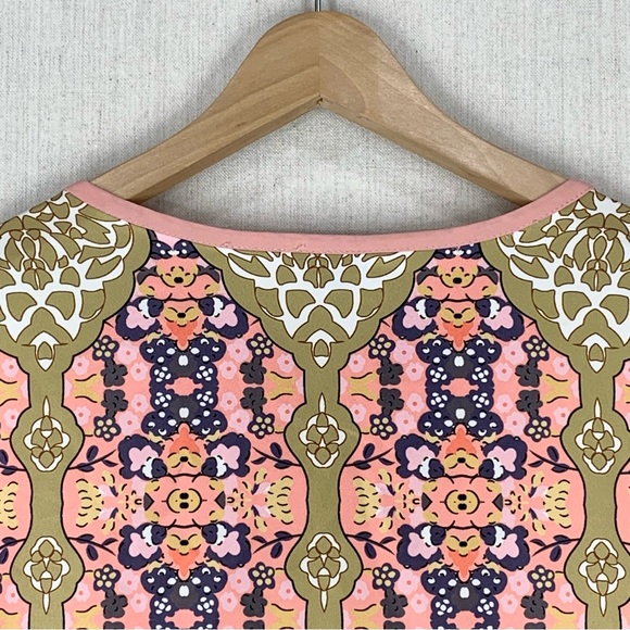 FloryDay~Kaftan/Maxi Dress~Pink w/Gold Metallic‎ Accents~Sz M - Picture 8 of 11